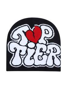 Y2k Beanie Femei Beanie Beanie Iarnă Călărie din tricot caldă Berici gotice în aer liber Beanie negru Pânză de păianjen pentru bărbați adolescenți