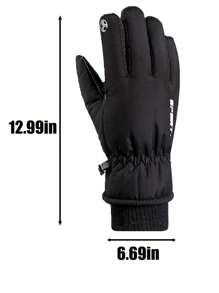 1 paar warme touchscreen-handschoenen, geschikt voor 12-16-jarigen en 18-24-jarigen, voor mannen en vrouwen, geschikt voor skiën, wandelen en hardlopen bij koud weer, winterhandschoenen voor sneeuwscooters, geschikt voor koud weer