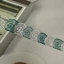 Encaje bordado con flores de 10 yardas de largo para hacer bouquets, cajas de regalo y accesorios para la ropa de niños, juguetes, muñecas, ropa de mascotas y otros accesorios - Multicolor - Ver 24