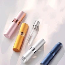 Wiederverwendbare 10ml Aluminium-Reiseparfümflasche, Mini-Taschenparfümflasche, tragbare Aluminium-Parfümflasche