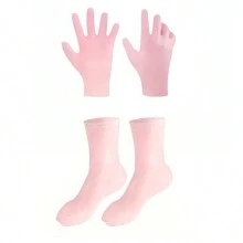 2pcs Moisturizing Hand Mask, Foot Mask, Moisturizing Long Socks/Gloves, Foot Care Socks, Prevent Dry Cracked Heels And Soften Rough Skin, Reusable