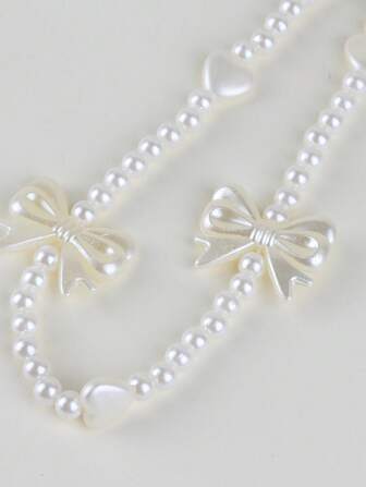 Y2K Bow Decor Phone Charm Strap, Suitable For Phone Decoration And Anti-Lost Use Gifts For Mother, Family, Friends, Birthday, Holiday Phone Chain