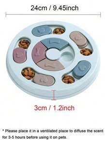 1pc Pet Feeder, Pet Interactive Treat Feeding Toy, Dog Puzzle Toy, Cat Dog Hide And Seek Feeder, Pet Training Toy, Dog Food Bowl, Pet Food Dispenser, Pet Food Compartment Game Plate, Pet Anti-Choking Bowl, Pet Supplies, Dog Puzzle Toys, Puppy IQ Training Feeder, Cat Dog Foraging Toys, Pet Entertainment Toy, For Pet Use Only - Multicolor - View 3