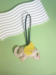 1 pieza Llavero de elefante volador con bloqueo de color, bonito y de moda, en forma tridimensional. Adecuado como colgante para bolso, mochila, bolso de hombro, bolso diagonal o llavero de coche. Apropiado para chicas, damas, estudiantes universitarios y hombres. Ideal como regalo de Navidad, aniversario, Acción de Gracias o San Valentín.