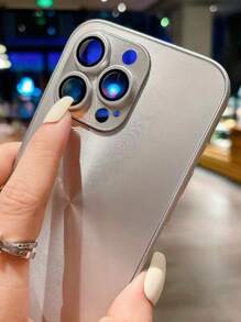 高品质激光极光 CD 彩虹哑光金属内置高清玻璃镜头膜防震手机壳保护套适用于 17 系列