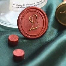 1 PC Personalized Wax Sealing Stamp With Wooden Handle Custom Your Design/Your LOGO/Your Name Back To School,Back To School,School Supplies - Multicolor - View 9