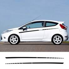 Side Stripe Stickers For The MK7 Three-Door Version 2008-2017 ST200, Racing Stripe Vinyl Stickers, Accessories. - 230x5.5cm/90.55x2.17inch - View 1