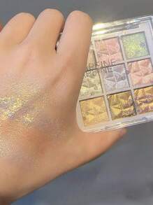 K'APEINE Capelle Snow Flake 9 色高光眼影盘 - 雪花九色眼影盤 - 查看 4