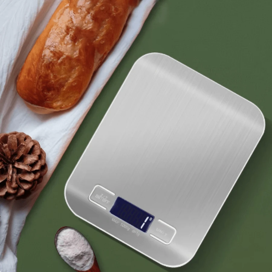 3kg/5kg LCD Electronic Scale Stainless Steel Kitchen Food Weighing Scale - ngẫu nhiên - Xem 1