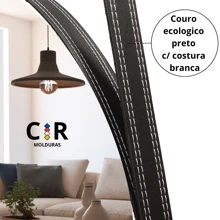 Round Decorative Wall Mirror 40, 50, 60cm With -Leather Handle + FREE Fixing Bracket - 黑色 - 查看 3