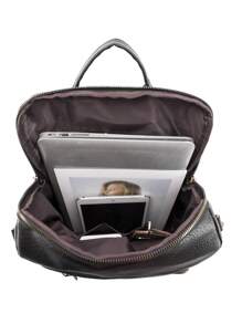 Women Backpacks School Travel Bag College Work Casual Elegant Bag Anti-Theft - 黑色 - 查看 5