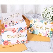 1pc 牛皮纸干花贺卡 DIY手工卡片 老年感 父亲节卡片 教师节卡片 - 多色 - 查看 3