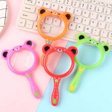 2pcs/4pcs Portable Cartoon Design Magnifying Glasses, Ideal For School And Office Use - Science Experiments, Plant & Animal Observation, Classroom Gifts - Random Colors - Multicolor - View 7