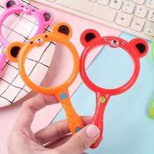 2pcs/4pcs Portable Cartoon Design Magnifying Glasses, Ideal For School And Office Use - Science Experiments, Plant & Animal Observation, Classroom Gifts - Random Colors - Multicolor - View 5