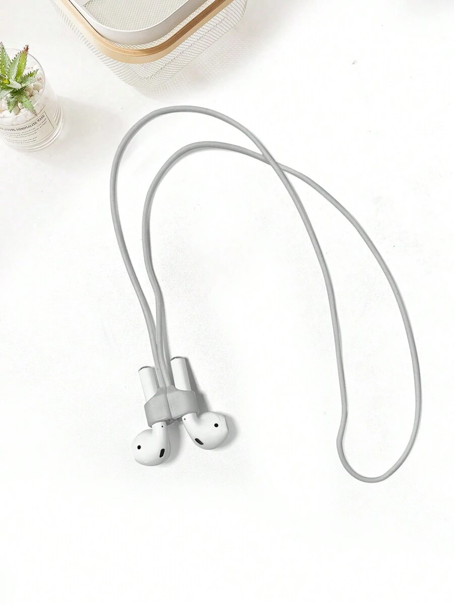Magnetic Anti-Lost Strap Lanyard For Wireless Earphones, Sports Halter Cord Holder - Grey - View 1