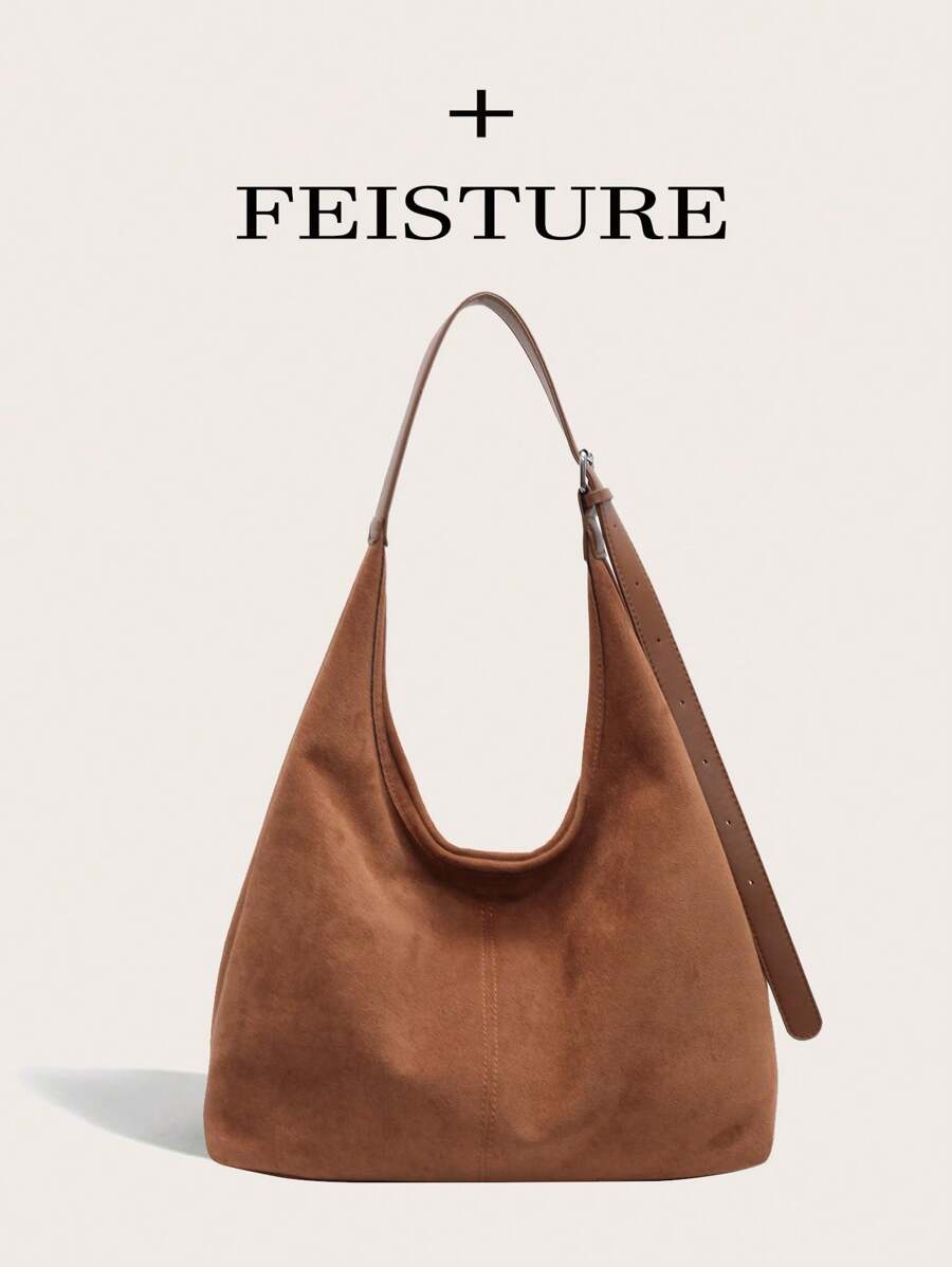 1 pieza Bolso grande para mujer para debajo del brazo, bolsa cruzada (con bolsa pequeña), adecuado para chicas, damas, estudiantes universitarias, jóvenes profesionales y trabajadores de oficina, excelente para el trabajo, los negocios, el transporte y la escuela, bolso de moda, bolso de mujer popular en otoño e invierno, nueva llegada de bolso tipo hobo