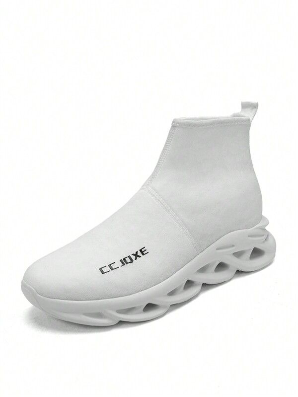 Men's High-Top Shock Absorbing Blade Running Shoes, New Arrival Fashion Sports Sneakers