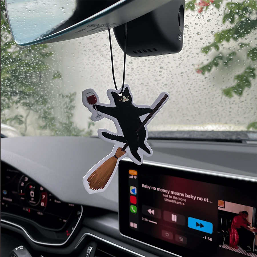 Funny Halloween Anime Animal Design ,Car Air Freshener And Rearview