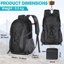 Hiking Backpack Men Women 40L Waterproof Backpack Lightweight Large Travel Backpack Trekking Backpack With Reflective Strips For Climbing Cycling Mountaineering Travel