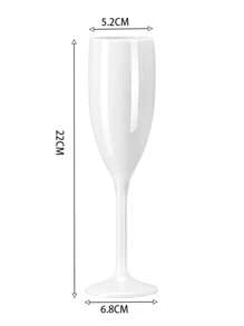 4/6/12 件 170 毫升优雅多色香槟杯，适合与朋友聚会、婚礼、宴会、节日、生日派对、送给父母、配偶、朋友和爱人的情人节礼物，可重复使用的塑料高脚杯，派对、生日装饰，适用于户外、露营 - 彩色 - 查看 20