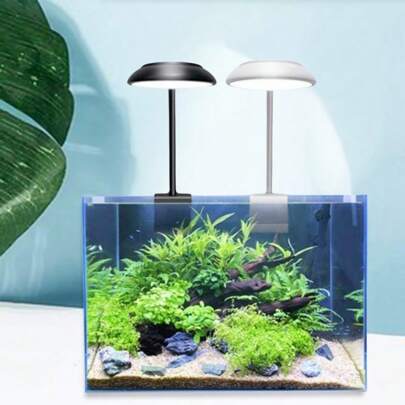1pc 5W USB High-Brightness LED Aquarium Clip Light White And Blue Spectrum Fish Tank Mini Lamp Suitable For Aquatic Plants To Fill Light And Plant-Generated Aquarium Ornamental Lighting