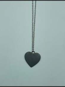 Customized Photo English Letter Necklace, European And American Fashion Heart Pendant Representing Unwavering Love Until Death