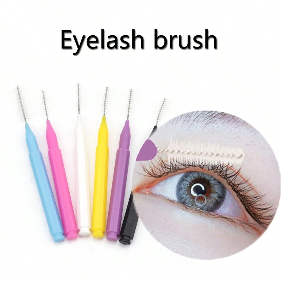 牙间刷 角度清洁器 牙间刷 正畸牙刷 口腔护理刷 美容工具 螺旋刷 嫁接睫毛工具 睫毛刷 - 彩色 - 查看 1