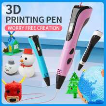 Stylo d'impression 3D intelligent pour dessin à haute température avec PLA pour la création artistique DIY, stylo de dessin 3D