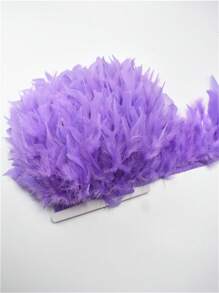 1Yards Fluffy Turkey Feathers For Crafts Ribbon Feather Trim Fringe Feather Dancer Carnival Costumes Wedding Decoration