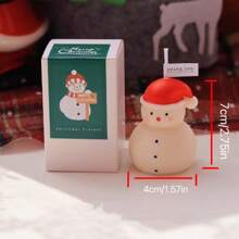 1 vela perfumada em caixa de presente com formato de Papai Noel, boneco de neve, árvore e rena para decoração de Natal, decoração de quarto, presentes, decoração natalina para casa, decoração de quarto de Natal, presentes de Natal.