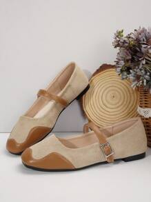 Damskie buty typu Mary Jane w stylu vintage w stylu francuskim, nowość na wiosnę i lato, wsuwane, z paskiem na klamrę, damskie, miękkie, codzienne buty z wysokiej jakości materiału