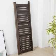 UNHO Folding Wooden Ladder Storage Rack Shelf Unit Corner Book Shelves Plant Ladder Racks 4 Tier Plant Stand Flower Display Stand