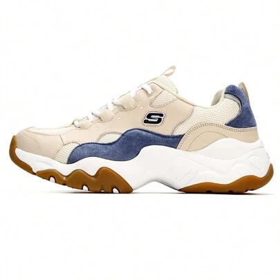 Skechers 复古熊猫鞋男款厚底厚底运动鞋休闲运动鞋建议订购小0.5码