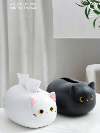 1pc Cute Minimalist Multi-Functional Storage Display Piece Nordic Paper Towel Box For Home, Dining Room, Living Room, Cartoon Design, Home Stuff, Table, Home Decorations, Home Organization And Storage, Room Decor, Room Decor Bedroom, Kitchen Accessories, Kitchen Tools, Organizer Kitchen, Travel, Holiday,Tissue Box Holder,Napkin Holder,Festival Family Gathering,Kitchen Dining Table DecorFor Home Kitchen Bedroom Living Room Dining Room, Home Decoration Accessories, Decorative Box,Women Wedding Gift,Summer Travel Holiday Festival Must-Have