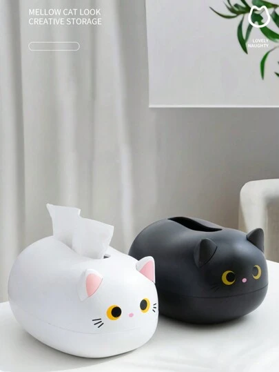 1pc Cute Minimalist Multi-Functional Storage Display Piece Nordic Paper Towel Box For Home, Dining Room, Living Room, Cartoon Design, Home Stuff, Table, Home Decorations, Home Organization And Storage, Room Decor, Room Decor Bedroom, Kitchen Accessories, Kitchen Tools, Organizer Kitchen, Travel, Holiday,Tissue Box Holder,Napkin Holder,Festival Family Gathering,Kitchen Dining Table DecorFor Home Kitchen Bedroom Living Room Dining Room, Home Decoration Accessories, Decorative Box,Women Wedding Gift,Summer Travel Holiday Festival Must-Have