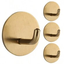 Klebehaken, Handtuchhaken, Garderobenhaken aus gebürsteter Edelstahl, zum Aufhängen von Bademänteln, Schwämmen im Badezimmer und Schlafzimmer, Haken-Zubehör, Zusatzhaken, Haken für hohe Belastungen. Zum Aufhängen von Mänteln, Kleidung, Pflanzen, Gartenwerkzeugen, Küchenutensilien, Pfannen, Töpfen, Besteck, Löffeln, Hüten, Handtüchern und Bademänteln. Für Ihr Schlafzimmer, Dusche, Klassenzimmer, Garage, Apartment, Studentenwohnheim, Schränke, Kühlschrank, Organisation und die meisten Arten von Raumdekoration.