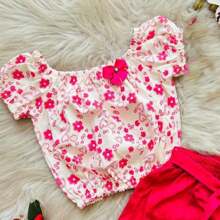 Children's Set Of Shorts +  Blouse, Fashion Blogger - Hồng - Xem 2