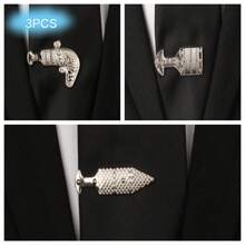 1pc Business Stylish Fish-Shaped Tie Clip, Suitable For Men's Daily Wear - Tie Clip - View 28