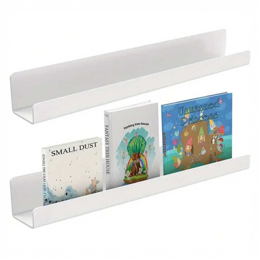 Moveable Fridge Magnetic Spice Racks, Magnetic Refrigerator Organizer And Storage Magnetic Shelf Fridge Spice And Seasoning Organizer Gadgets For Metal Surface - White - View 1