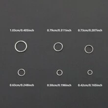 Assortiment de découverte pour la création de bijoux : anneaux ouverts blancs et dorés de 4 mm/5 mm/6 mm/7 mm/8 mm/10 mm, fermoirs mousquetons, anneaux fermés, pour bracelets, colliers, porte-clés, cadenas, fournitures pour bijouterie faite main