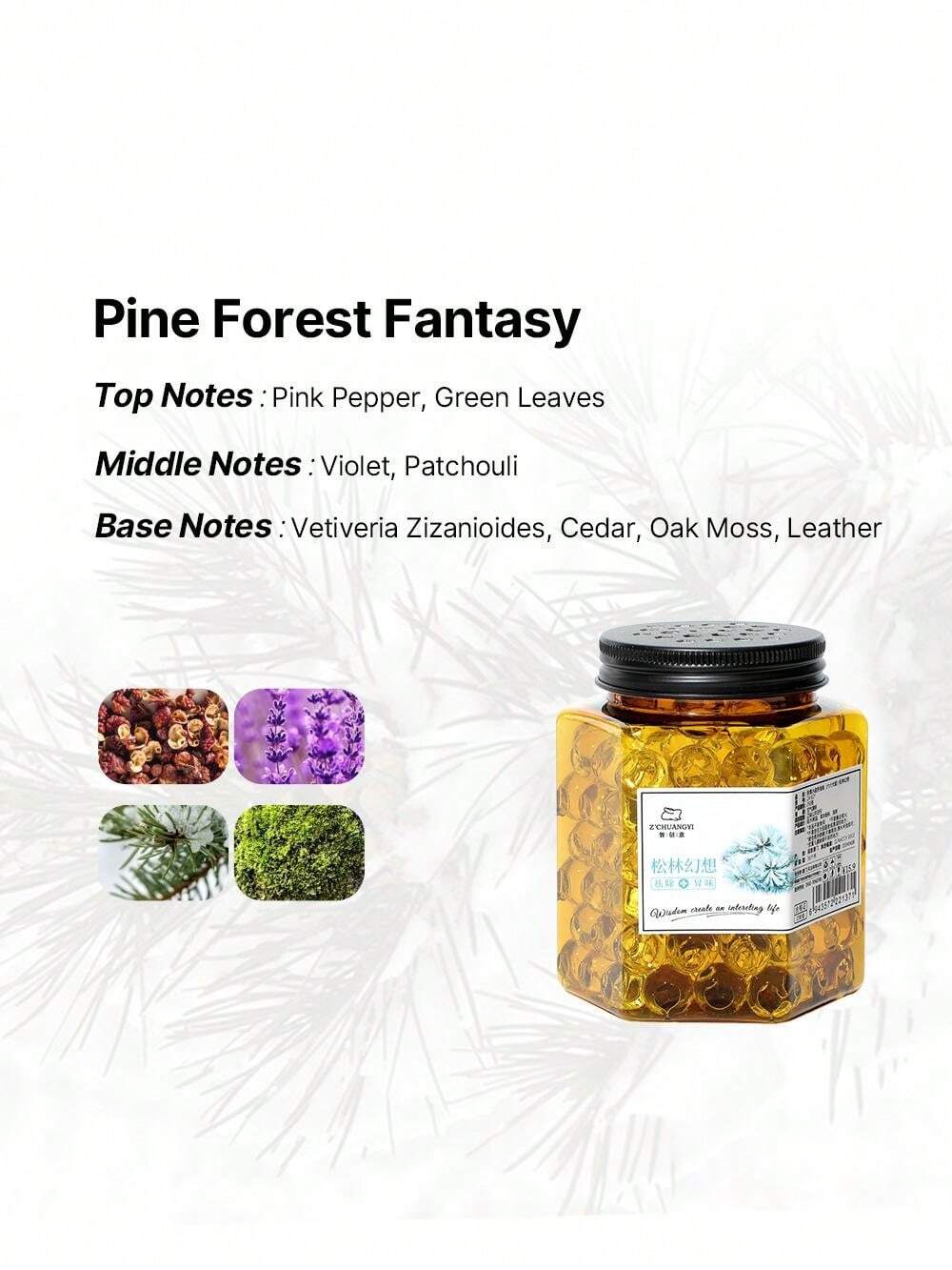 1pc Air Freshening Gel Bead, Made With Essential Oils Air Freshener