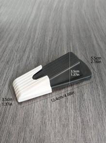 1PC Rubber Wedge Door Stoppers For Floor, Door Gaps And Prevent The Lock-Outs, Floor Sturdy Stackable Door Stop For Carpet Heavy Duty Door - Multicolor - View 10