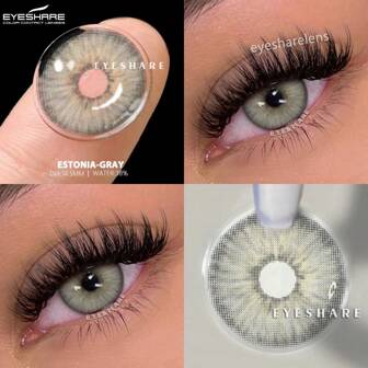 EYESHARE 1 par färgade kontaktlinser för ögonen naturlig skönhet ögonmakeuplinser årlig användning 14,5 mm Halloween kostym cosplay