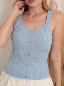 Premium Modal High Elasticity Tank Top Summer Launch - Màu hồng gỉ - Xem 4