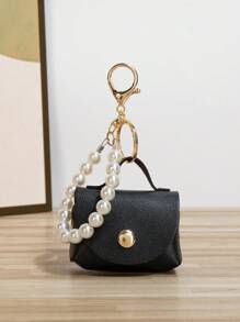 Túi xách mini ngọc trai thời trang giản dị Quà tặng nhỏ Quà tặng cho cô ấy Quà tặng sinh nhật cho nam giới - màu đen - Xem 1