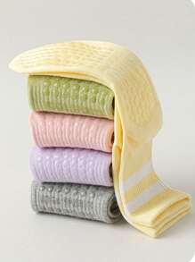 1/3/6 Pairs Pilates Socks With Grips For Women-Non-Slip Yoga Socks For Ballet Dance Barefoot Workout Pregnant Crew Socks - Mouldless - View 7