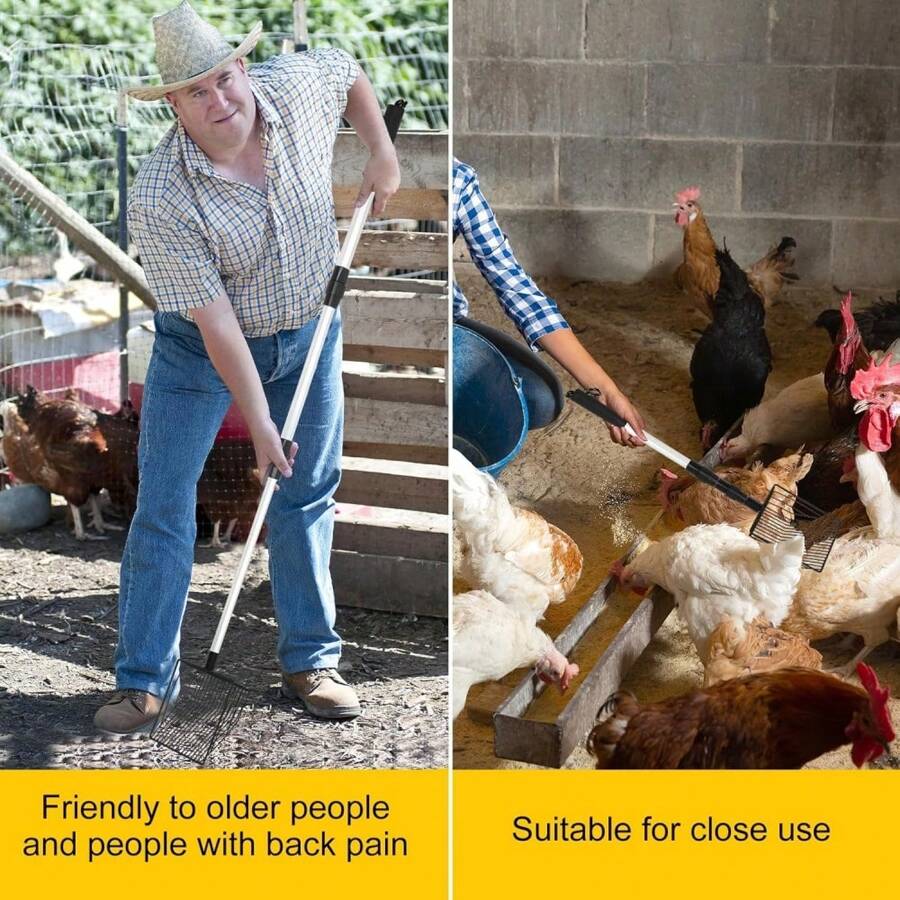 1pc Chicken Poop Scoopers,3 In 1 Adjustable Sifting Shovel For Chicken
