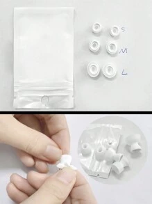 6 pièces de remplacement en silicone blanc pour embouts d'oreille Apple Airpods Pro (grandes/moyennes/petites, 2 paires de chaque taille)