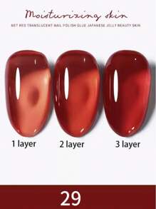 MIANEL 12ML/PCS 30- Colors Ice Clear Nude Jelly Gel Nail Polish Top Selling Pink Nails Blue Nails White Nails Red Nails Black Nails Gel Polish Suitable For 4 Seasons For Nails And Toe Nails UV Light Nails Nail Art Salon Use Fall Nails Christmas Nails Perfect For Nail Art Salons Use And DIY Use ,Nail Supplies Gifts For Girls Soak Off Semi Permanent Varnish Manicure - Multicolor - View 18