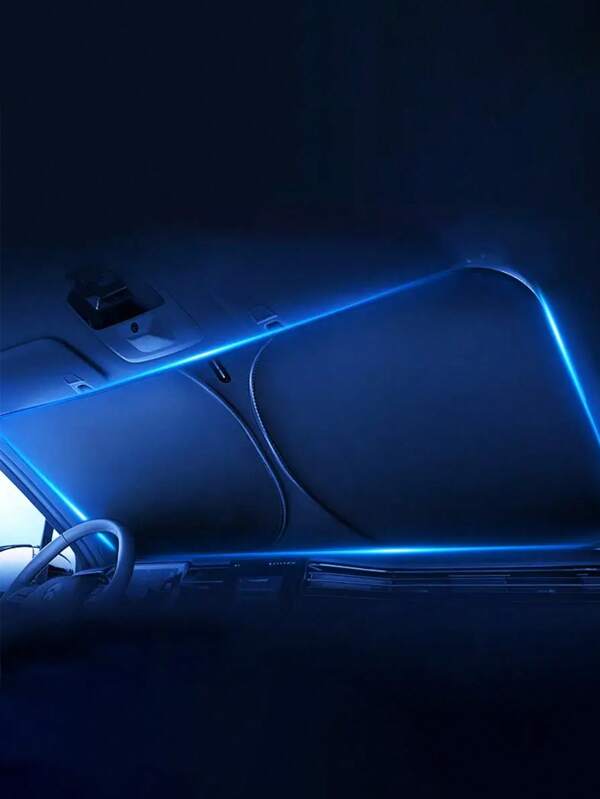 Portable Car Windshield Sunshade - Thermal Front Window Shade For Interior Accessories